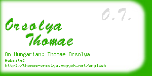 orsolya thomae business card